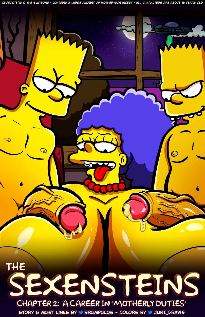 Brompolos - Juni Draws - The Sexensteins (Simpsons) 1- 2 Porn Comics